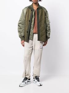 Maison Mihara Yasuhiro Joggingbroek met dubbele cuffs - Beige