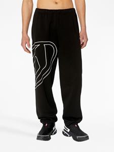 Diesel Trainingsbroek met geborduurd logo - Zwart