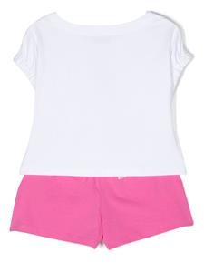 Moschino Kids Trainingspak met logoprint - Wit
