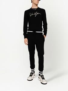 Dolce & Gabbana Trainingsbroek met geborduurd logo - Zwart