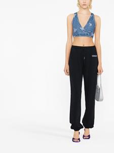 Versace Trainingsbroek met logoprint - Zwart