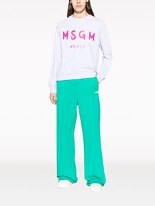 MSGM Trainingsbroek met logoprint - Groen