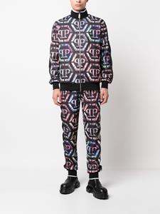 philippplein Philipp Plein Trainingsbroek met logoprint - Zwart