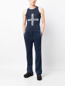 FOO AND FOO Katoenen trainingsbroek - Blauw