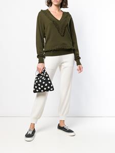 Barrie Broek met oversized zak - Wit