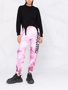 Moschino Trainingsbroek met abstracte print - Roze