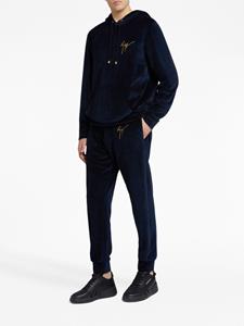 Giuseppe Zanotti Trainingsbroek met geborduurd logo - Blauw