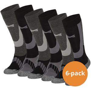 Xtreme Sockswear Xtreme Skisokken Unisex 6-pack Multi Black