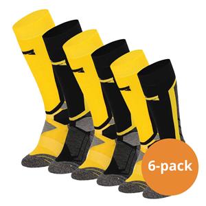Xtreme Sockswear Xtreme Snowboard Sokken 6-pack Multi Yellow