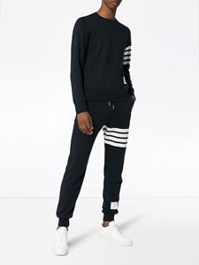 Thom Browne Sweatpant With Engineered 4-Bar Stripe - Blauw