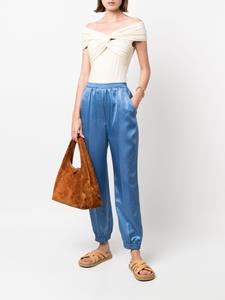 Nanushka Satijnen broek - Blauw