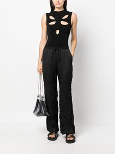 MM6 Maison Margiela Broek met trekkoordtaille - 900 BLACK