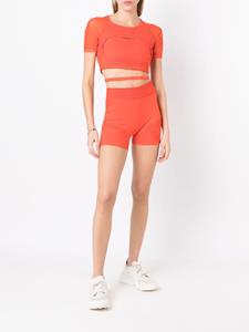 High waist shorts - Oranje