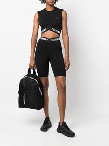 Shorts met logoprint - Zwart