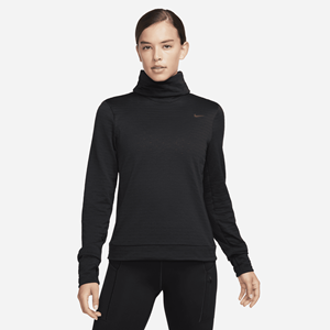 Nike Therma-FIT Swift Element hardlooptop met col voor dames - Zwart