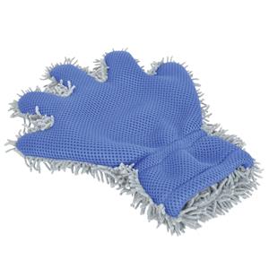 Protecton washandschoen 2-in-1 blauw/grijs