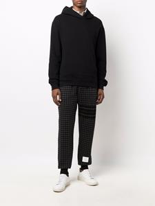 Thom Browne Trainingsbroek met pied-de-poule print - Zwart