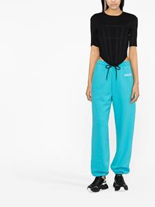 Versace Trainingsbroek met logoprint - Blauw