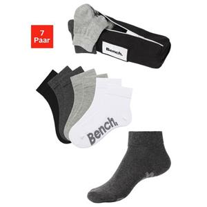 Bench. Korte sokken in aansprekend etui met ritssluiting (set, 7 paar)
