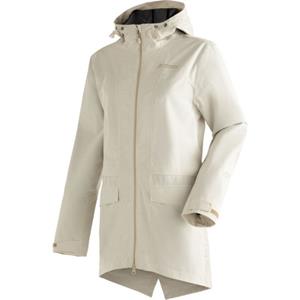 Maier Sports Outdoorjacke "Echaz Coat W", lange Damen Wanderjacke mit Kapuze, wasserdichter Mantel