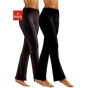 Vivance active Jazzpants, (2er-Pack), mit leicht ausgestelltem Bein, Loungewear