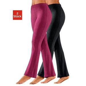 Vivance active Jazzpants, (2er-Pack), mit leicht ausgestelltem Bein, Loungewear