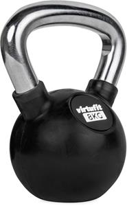 VirtuFit Kettlebell - Rubber/Chroom - 8 kg