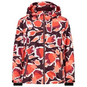  Girl's Jacket Snaps Hood Twill - Ski-jas, rood