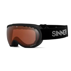 VORLAGE SKIBRIL - MAT ZWART - ORANJE SINTEC LENS kopen℃ | SINNER