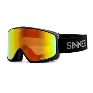 SIN VALLEY S SKIBRIL - MAT ZWART - ORANJE OIL LENS + ROZE LENS kopen℃ | SINNER