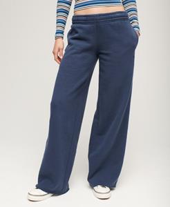 Superdry Vrouwen Wash Rechte Joggingbroek Blauw