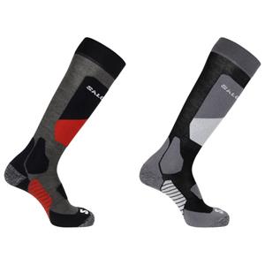 Salomon  S/Access 2-Pack - Skisokken, grijs/zwart