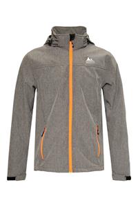 Mats softshell ski jas heren grijs, L