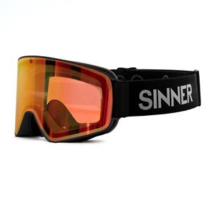 SNOWGHOST SKIBRIL - MATZWART - ORANJE SINTRAST TRANS+ LENS kopen℃ | SINNER