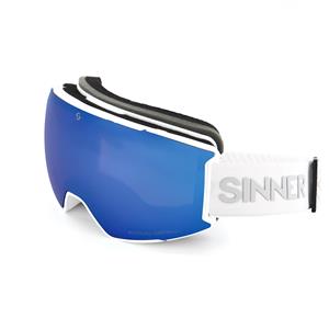 BOREAS SKISBRIL - MAT WIT- BLAUWE SINTRAST LENS + ORANJE SINTRAST LENS kopen℃ | SINNER