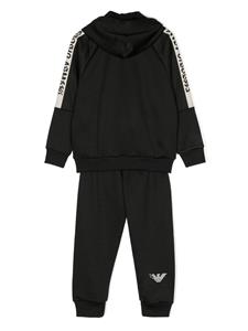 Emporio Armani Kids Trainingspak met logoprint - Zwart