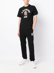 A BATHING APE Trainingsbroek met logoprint - Zwart