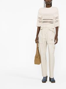 ISABEL MARANT Joggingbroek met toelopende pijpen - Beige