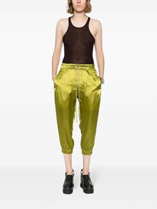 Rick Owens Satijnen trainingsbroek - Groen