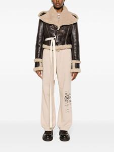 MM6 Maison Margiela Trainingsbroek van katoenmix - Beige
