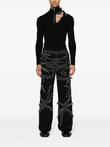 Y/Project Trainingsbroek met patchwork - Zwart