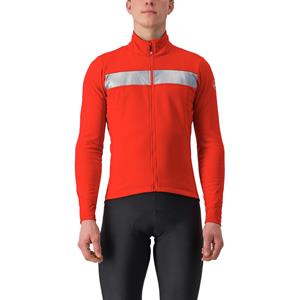 Castelli Raddoppia 3 fietsjack rood/zilver heren