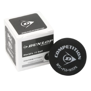 Dunlop Competition 1x Gele Stip 1 Bal squashballen