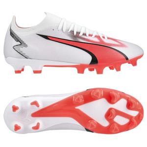 PUMA Ultra Match FG/AG Breakthrough - Wit/Zwart/Fire Orchid