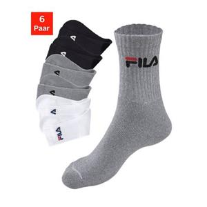 Fila Tennissokken met ingebreid logo (6 paar)