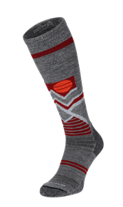 Sockwell Skisokken Heren Snow Peak GrijsSpandex