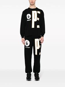 Neighborhood x Public Enemy logo-print track pants - Zwart