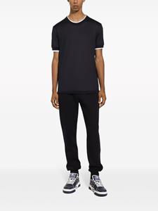 Dolce & Gabbana Trainingsbroek van katoenblend met trekkoordtaille - Blauw