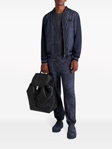 ETRO paisley-print cotton track pants - Blauw