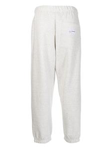 CHOCOOLATE Trainingsbroek met geborduurd logo en gemêleerd effect - Grijs